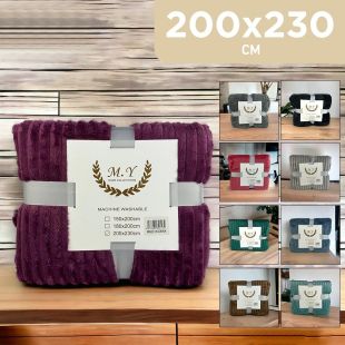 MY Home Collection Stylish Blanket 200 x 230cm