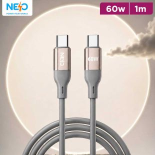 NEO Power Line+ USB-C to USB-C 60W Silicone Cable 1M