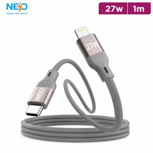 NEO Power Line+ USB-C to Lightning 27W Silicone Cable 1M