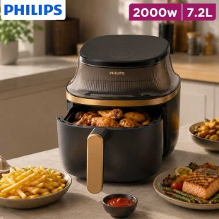 7.2L Digital Air Fryer with RapidAir Technology 2000W by Philips