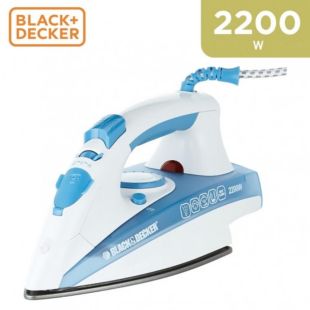 2200W Steam Iron with Non-Stick Soleplate by Black + Decker