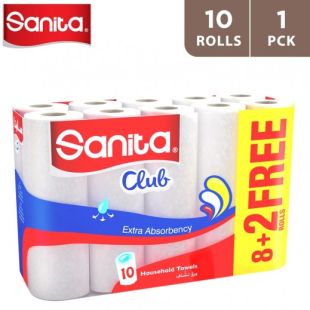 Sanita Club Kitchen Towel 40 Sheets - 10 Rolls