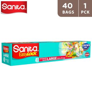 Easy Lock Storage Bags Large 40 Bags by Sanita 