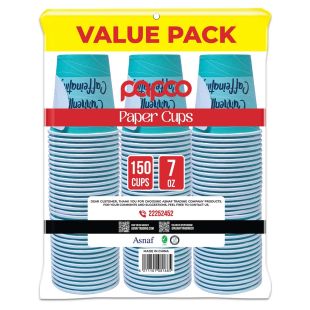 Papco Paper Coffee Cups 7 Oz 150 Pcs