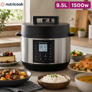 Nutricook 9.5L 9 in 1 Electric Pressure Cooker 1500W