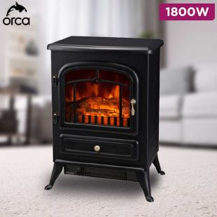 Electric Heater Fireplace 1800W by Orca
