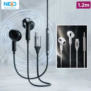 1.2m Wired Lightning Earphones by Neo