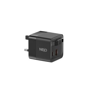شاحن حائط Power Port قوة 65 واط بتقنية GaN مع شاشة عرض من NEO