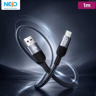 NEO Ultra Flow 3A USB-A to USB-C Cable 1M