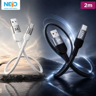 3A USB-A to Type-C Cable 2m by Neo