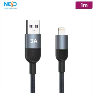 NEO Ultra Flow 3A USB-A to Lightning Cable 1M