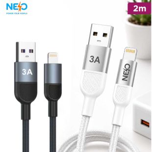 3A USB-A to Lightning Cable 2m by Neo