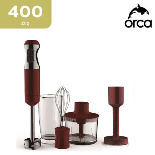 طقم خلاط يدوي 4 في 1 سرعتان 400 واط من Orca