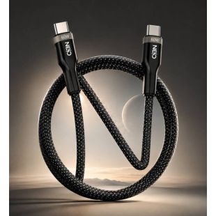 كيبل شحن Mega Line+ بقوة 60 واط وطول 1.2 متر Type-C الي Type-C من NEO