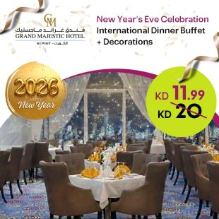 Special New Year’s Eve Night International Buffet & Decorations at Grand Majestic Hotel