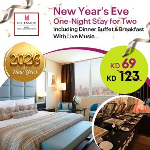 Enjoy New Year’s Eve with a One-Night Stay for 2 and Dinner & Breakfast at Millennium Hotel & Convention Center