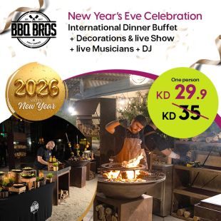 Enjoy New Year Delightful Dinner Buffet at BBQBROS - ARGAN ALBIDA'A