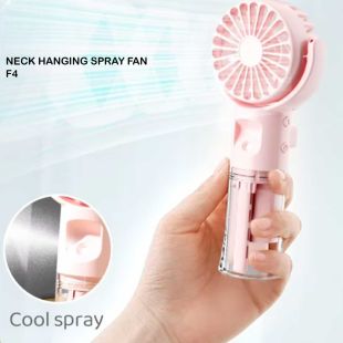 Rechargeable Neck Hanging Spray Fan Assorted Colors