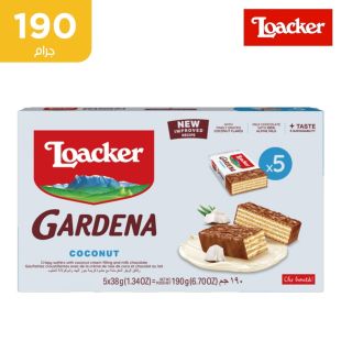  لواكر جاردينا - رقاقة جوز الهند 5 × 38 جم