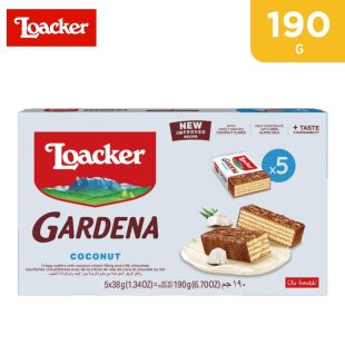 Loacker Gardena Coconut Wafer 5 x 38 g