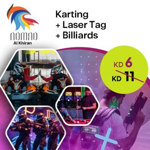 Challenge Your Friends with Karting and Laser Tag & Billiards at Nomad – Khairan
