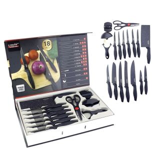 Non-Stick Kitchen Knife 18Pcs Set