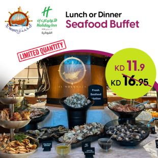 The Best Seafood Buffet for Lunch or Dinner at Al Noukhaza Restaurant - Crowne Plaza Hotel