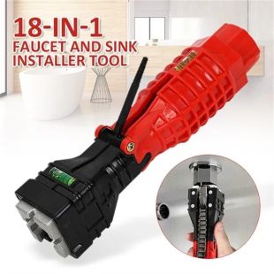 Universal Sink and Faucet Wrench 18 in 1 