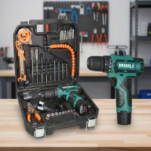 MINLI 12V Cordless Drill Driver Set