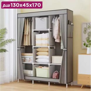 منظم ملابس قماش 3 أقسام 130 &times; 45 &times; 170 سم
