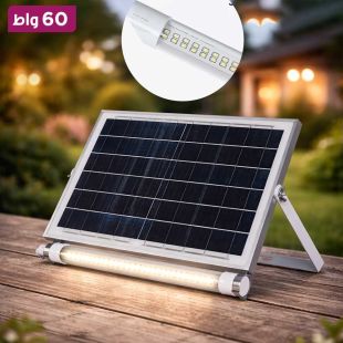 مصباح طوارئ يعمل بالطاقة الشمسية مع لوحة قوة 60 واط