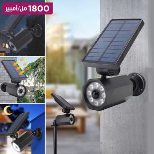 كشاف إضاءة شمسي بشكل كاميرا مراقبة ذكي للحدائق