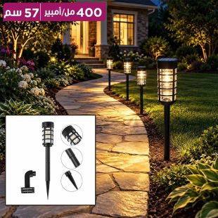 مصباح حديقة LED بالطاقة الشمسية بتثبيت أرضي