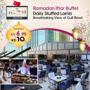  بوفيه إفطار رمضاني مميز مع اطلالة بحريه في مطعم Nurai – أوليمبيا مول