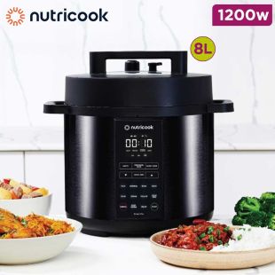 Nutricook 1200W Smart Pot 2 Pressure Cooker 8L