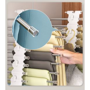 علاقة ملابس ستانلس ستيل قابلة للطي 2 حبة