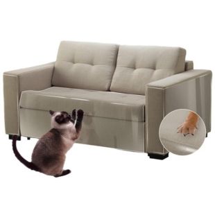 ملصق شفاف لحماية الأريكة من خدش القطط