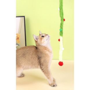 لعبة عصا تفاعلية بخيوط للقطط-ألوان عشوائية