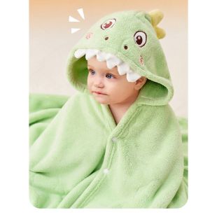 Velvet Hooded Baby Bath Towel 80×125cm