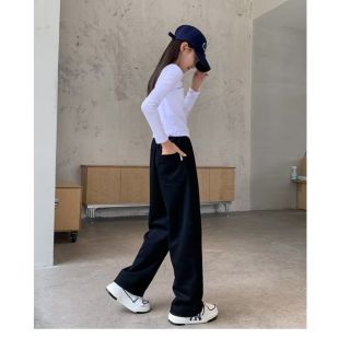 بنطلون رياضي كاجوال مستقيم للبنات