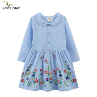 Girls Long Sleeve Cotton Dress 110–120 cm