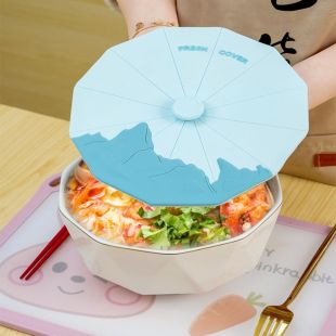 طقم غطاء أواني من السيليكون الناعم الآمن على الطعام 3 قطع (16 سم + 22 سم + 28 سم)