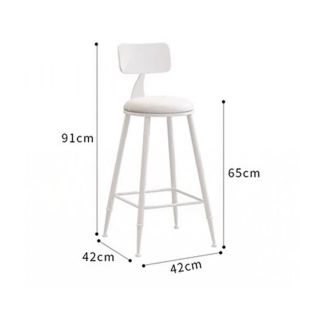 كرسي بار عصري بإطار حديد 42×42×91 سم