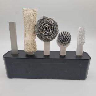 4-in-1 Multi-Brush Kitchen Cleaning Kit with Detachable Handle - Assorted color