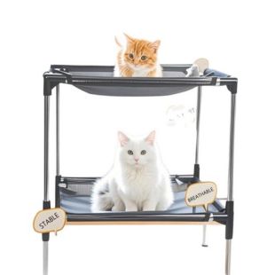 سرير شبكي للحيوانات الأليفة قابل للغسل