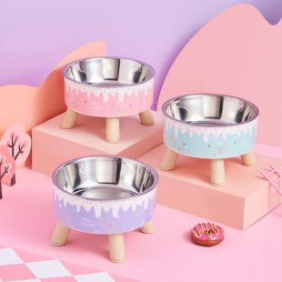 Stainless Steel Pet Feeding Bowl with Raised Base