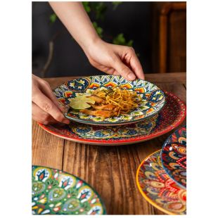 Bohemian Porcelain Flat Plate