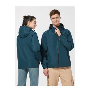 سترة خارجية كاجوال مقاومة للماء للرجال والنساء مع غطاء رأس قابل للفصل