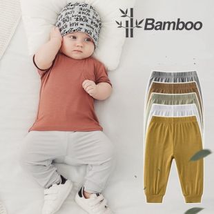 Bamboo Fiber Refreshing and Cool Baby Casual Pants