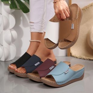 Women's Thick Sole Fish Mouth Casual Slides